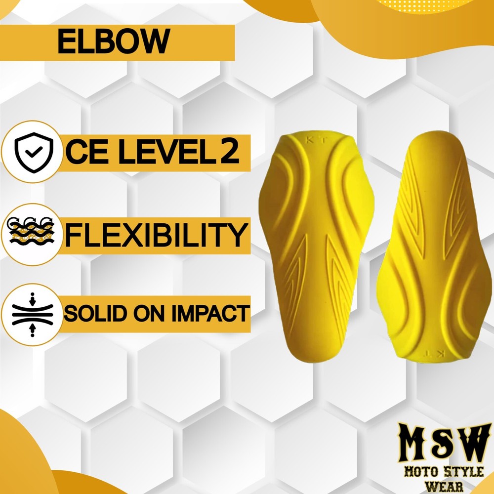 CE-2 Rated Armor Pad Elbow Protection for Motorcycle Jacket
