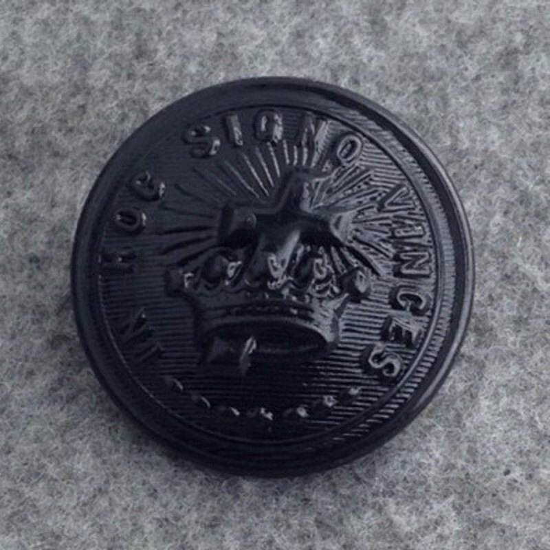 Knights Templar Uniform Button - Large - Black (KTB-Blg)