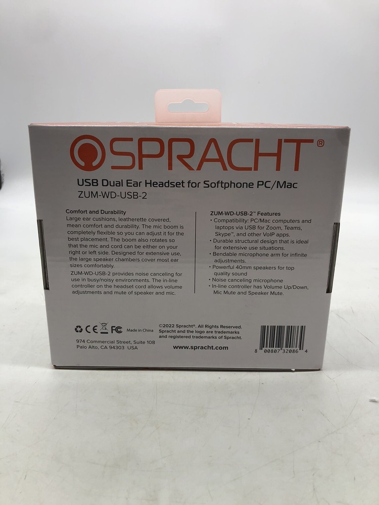 Spracht ZUM-WD-USB-2 Headset