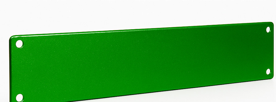 Candy Green Ice 2U Rack Panel – 19” Solid Steel Faceplate – Custom Finishes!