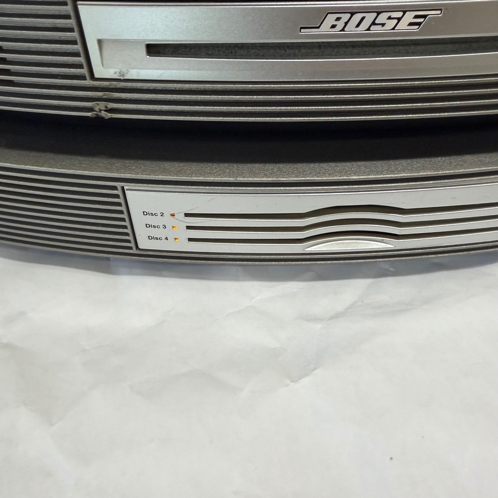 Bose Wave Music System III Multi-CD Changer Gray 4-Disc Remote FM/AM Untested