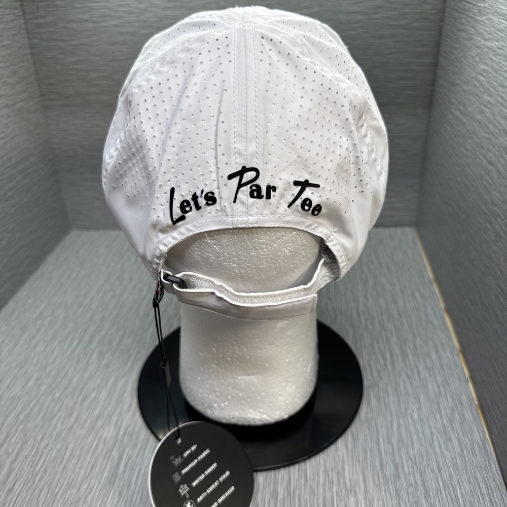 Rusty Putter Tournament Series White Golf Hat UPF 30+ Adjustable Performance