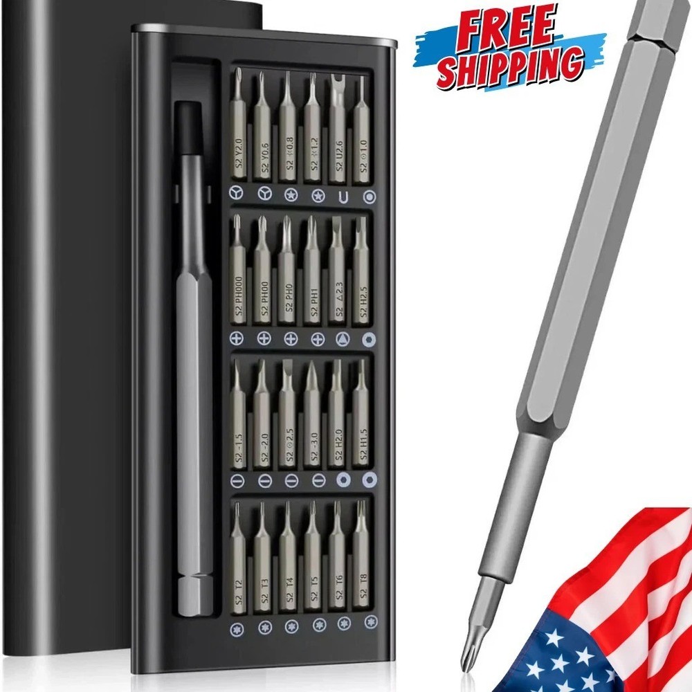 24 In 1 Small Precision Screwdriver Set Magnetic Mini Screwdriver Bit Set For PC