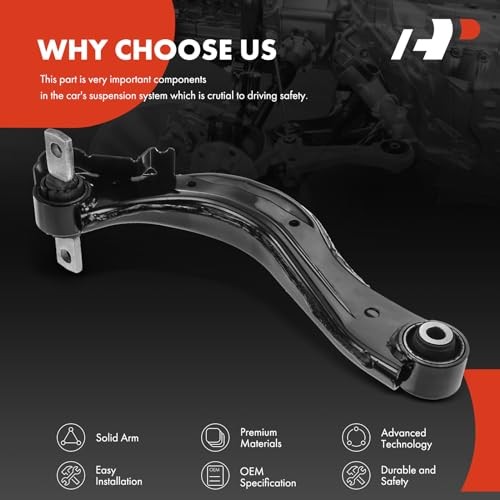 Rear Right Upper Control Arm, Bushing, Compatible with Honda Civic 2006