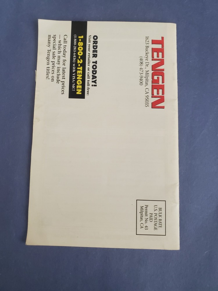 Tengen mailer Insert Catalog