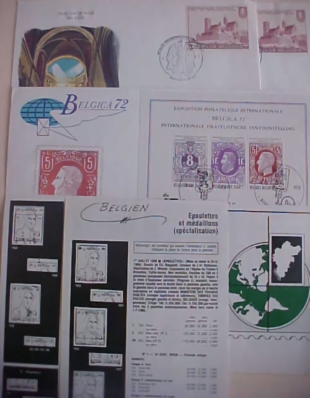 BELGUIM  3 FDC INCLUDES SHEETLET 1972