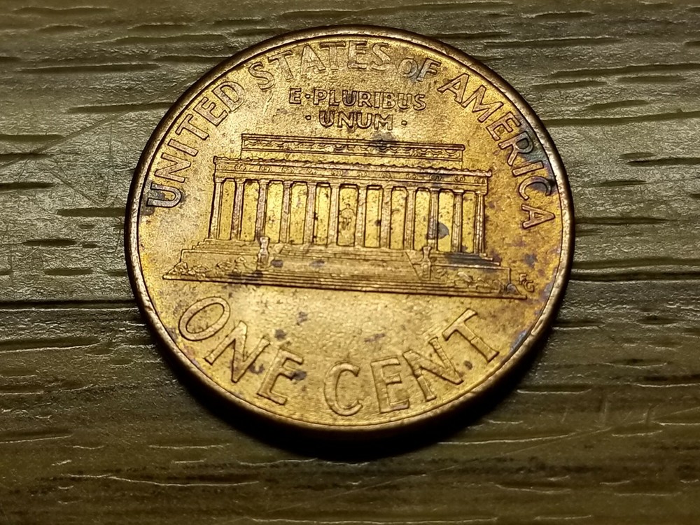 1998 Memorial Cent WDDR-008 Doubled Die Reverse.
