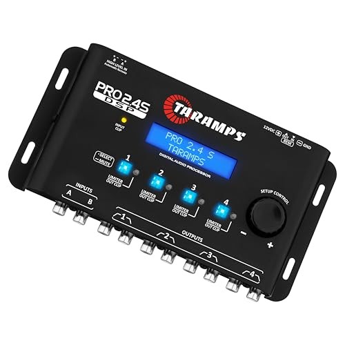 Pro 2.4S DSP Crossover full Digital Signal Processor and Equalizer with Black