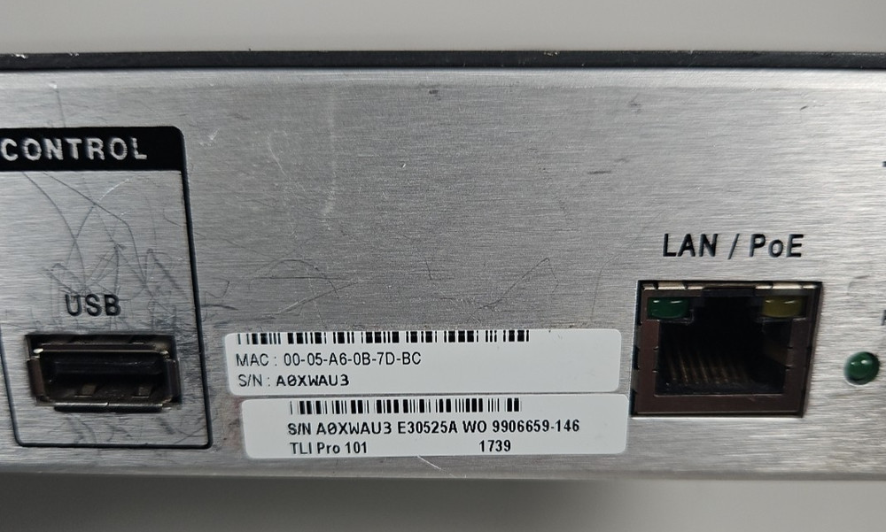 Extron TLI Pro 101 TouchLink Interface Communication Input Output System Module