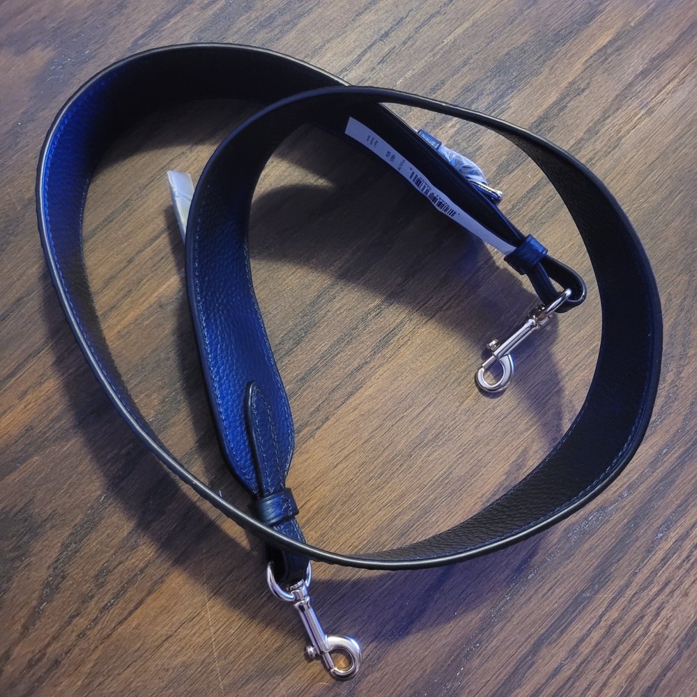 Coach Blue PYTHON Embossed Strap