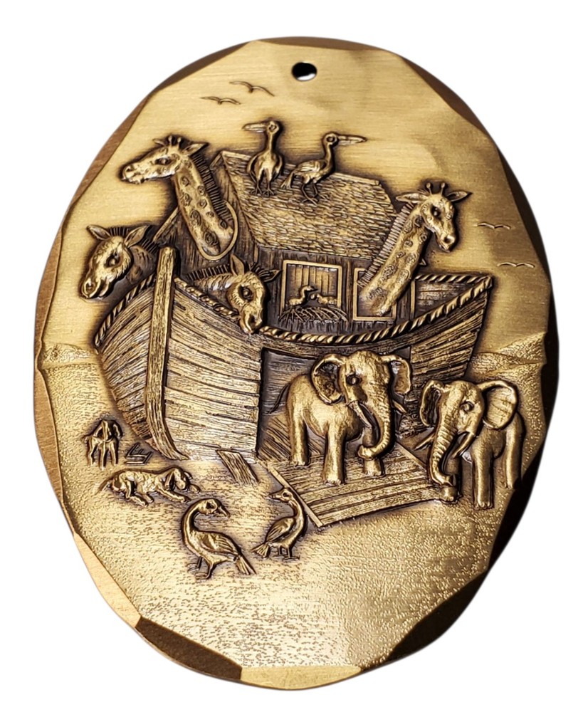 Wendell August Forge Solid Bronze Noah's Ark Christmas Ornament