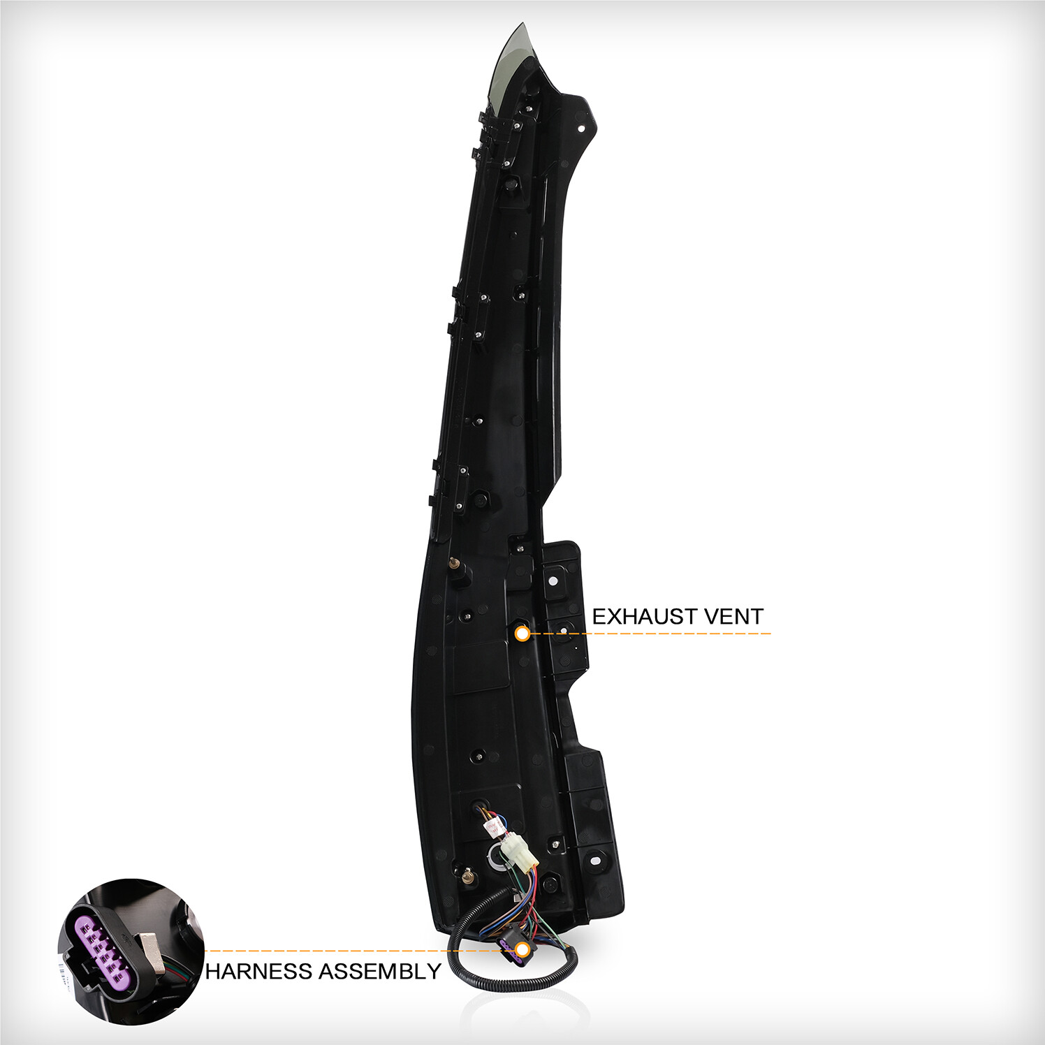 VLAND FULL LED Tail Lights Fit 2007-2014 Yukon Suburban Tahoe SMOKED LENS Pair