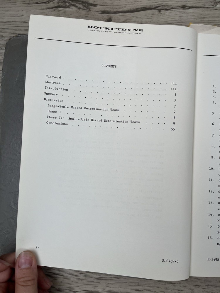 Rocketdyne Hazard Classification New Liquid Propellants Progress Report ‘60-‘61