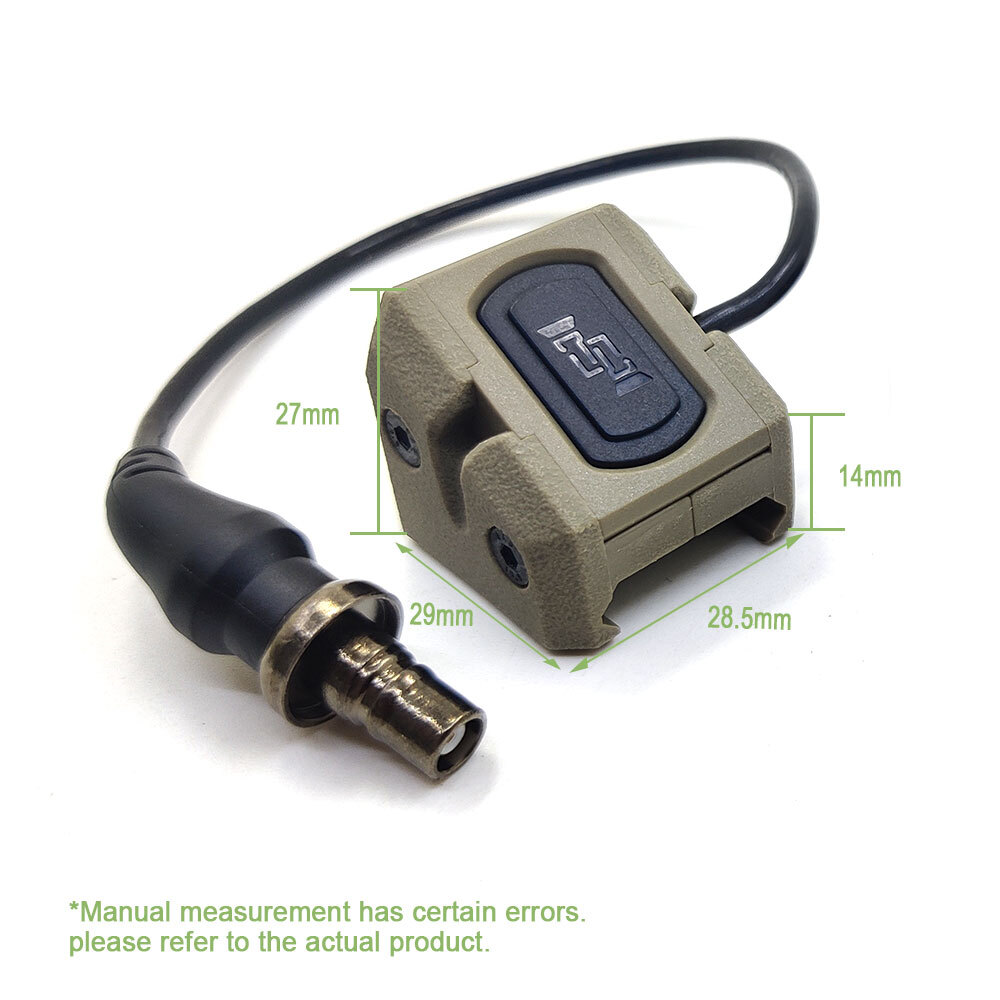 SOTAC Tactical Scout Light Remote Pressure Switch Button for M300/600 Flashlight