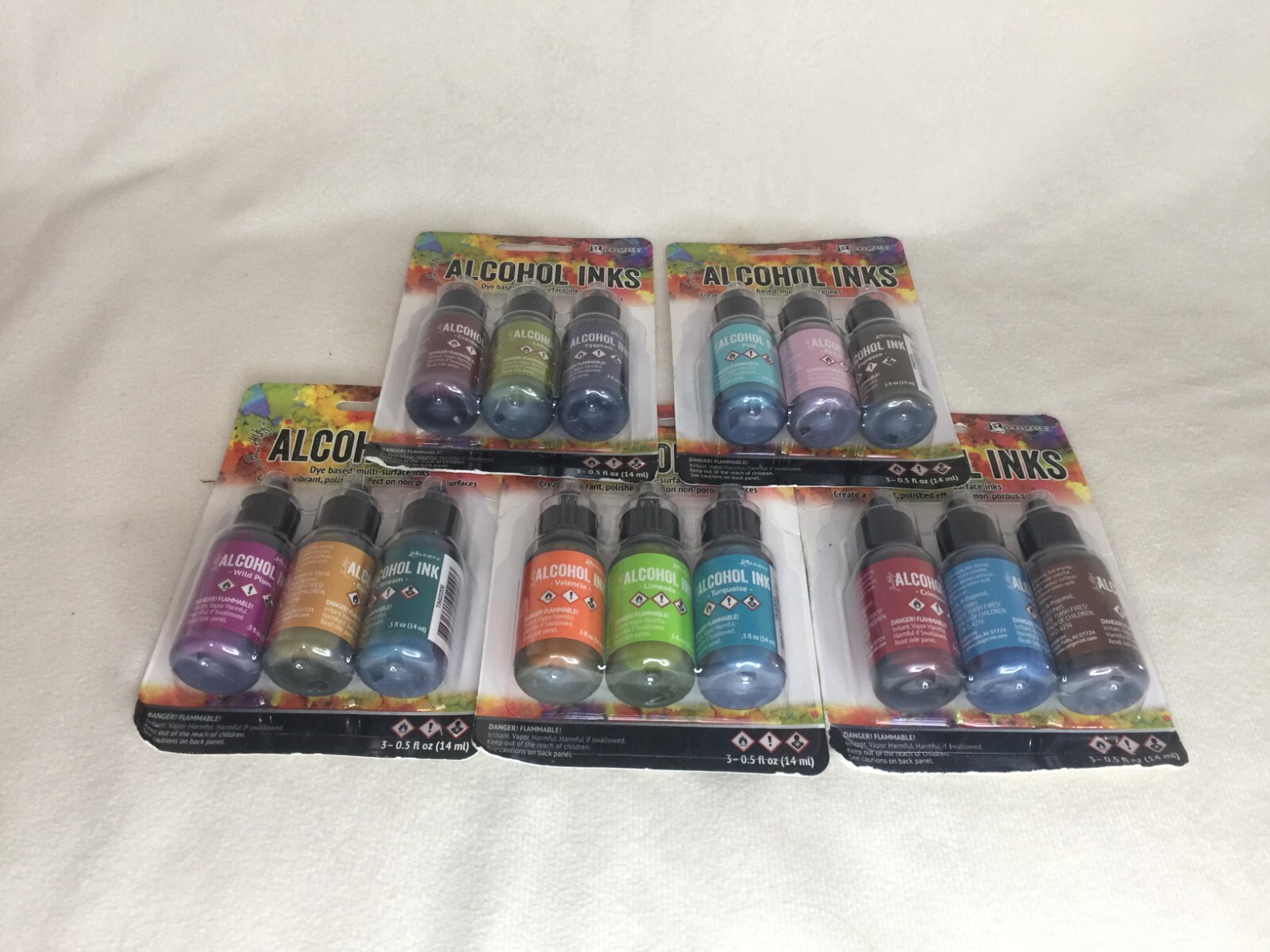 Tim Holtz Alcohol Ink .5oz 3/Pkg New lot of 5