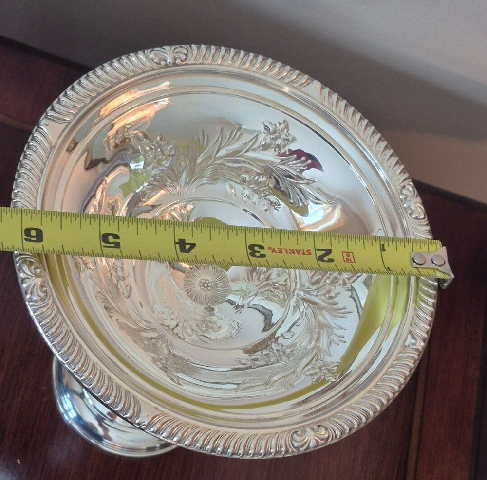 Sterling Silver Fancy Candy Dish Frank M Whiting table ready condition