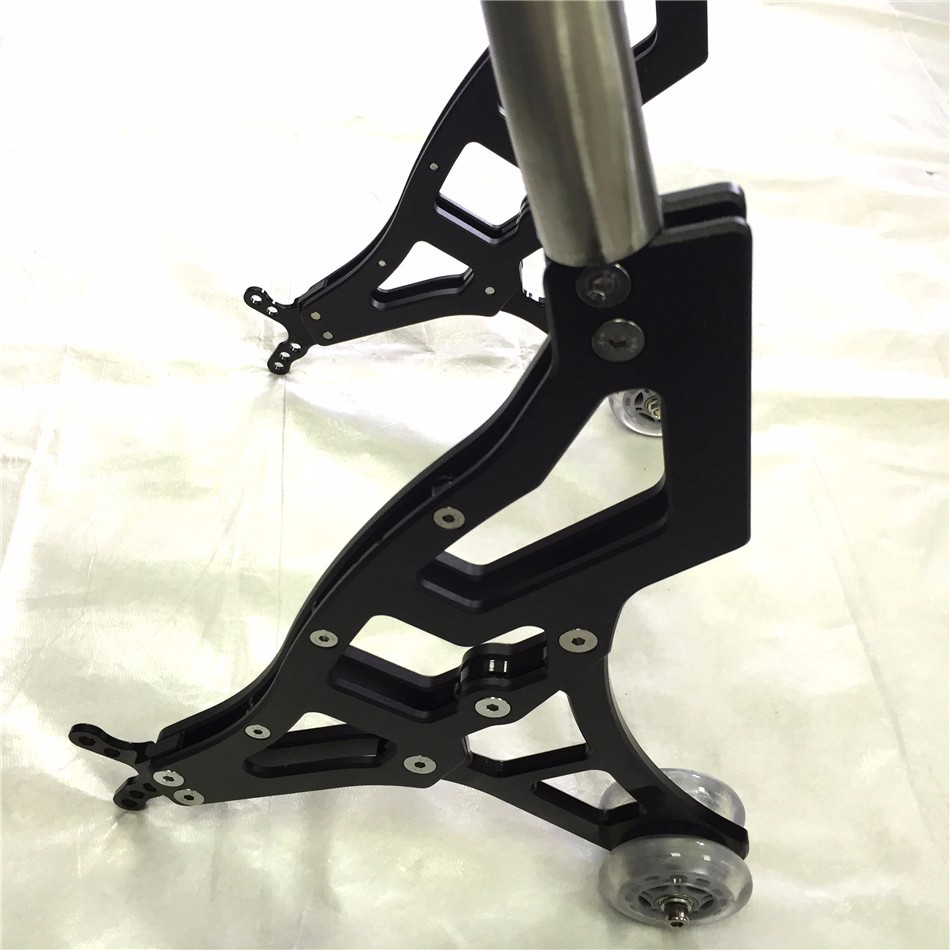 HTTMT Black Universal Racing Sport Rear Combo Wheel Lift Stands Paddock Stands