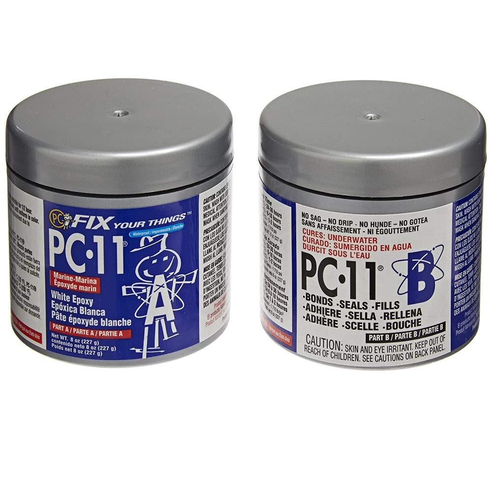 Pc-Products PC-11 Epoxy Adhesive Paste, Two-Part Marine Grade, 1/2Lb in Two Cans