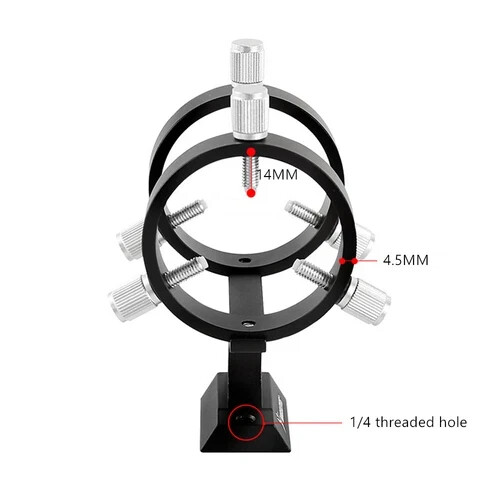 50mm Adjustable Mount Stand Pointer Bracket Finderscope for Astro Telescope