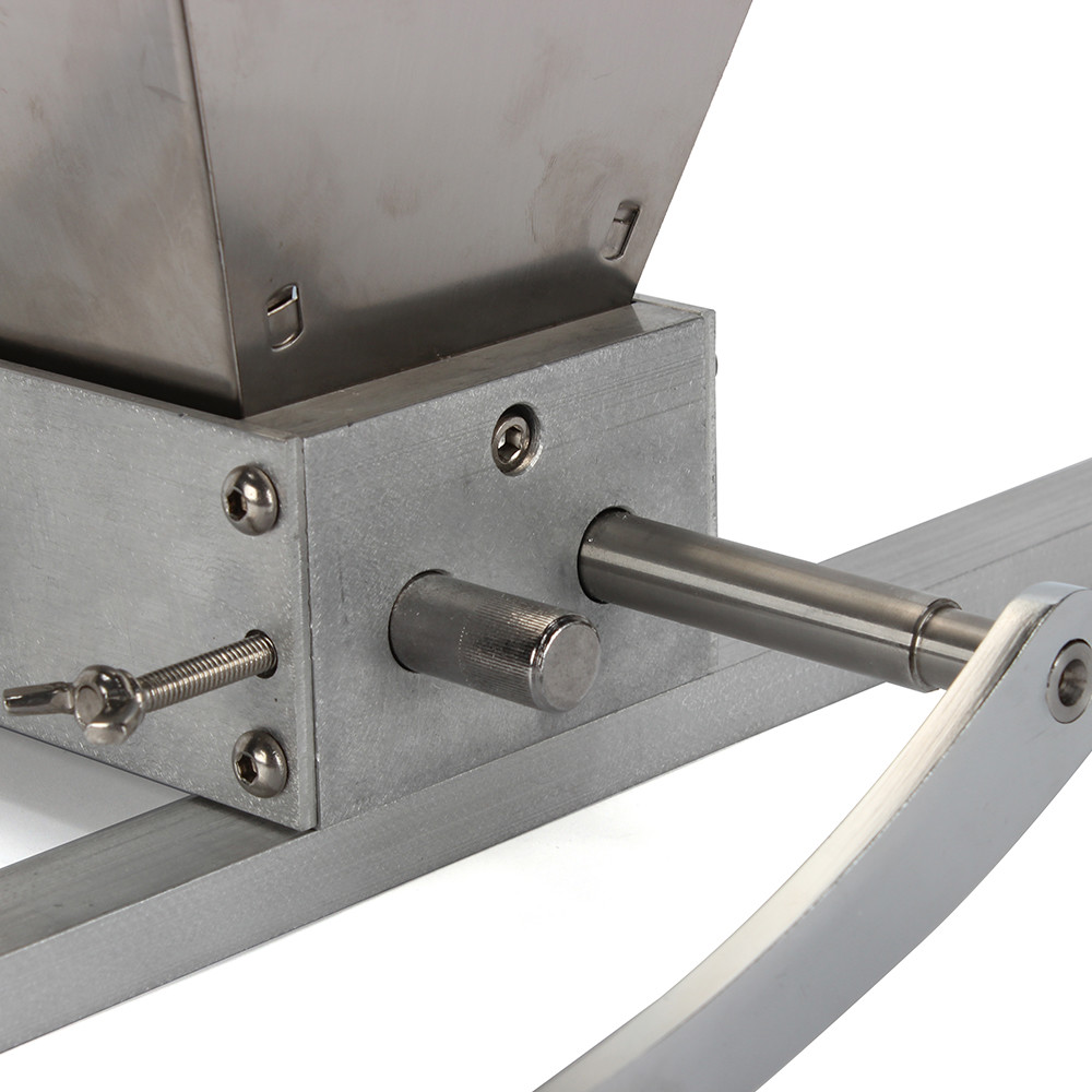 2-Roller Malt Mill – Adjustable Grain Crusher for Home Brewing