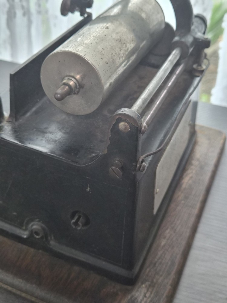 Antique Model A Edison Black Gem Phonograph
