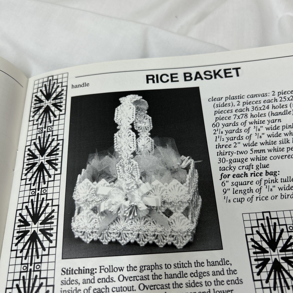 Hot Off The Press Plastic Canvas Bridal Romance Pattern Leaflet 15 Designs #236