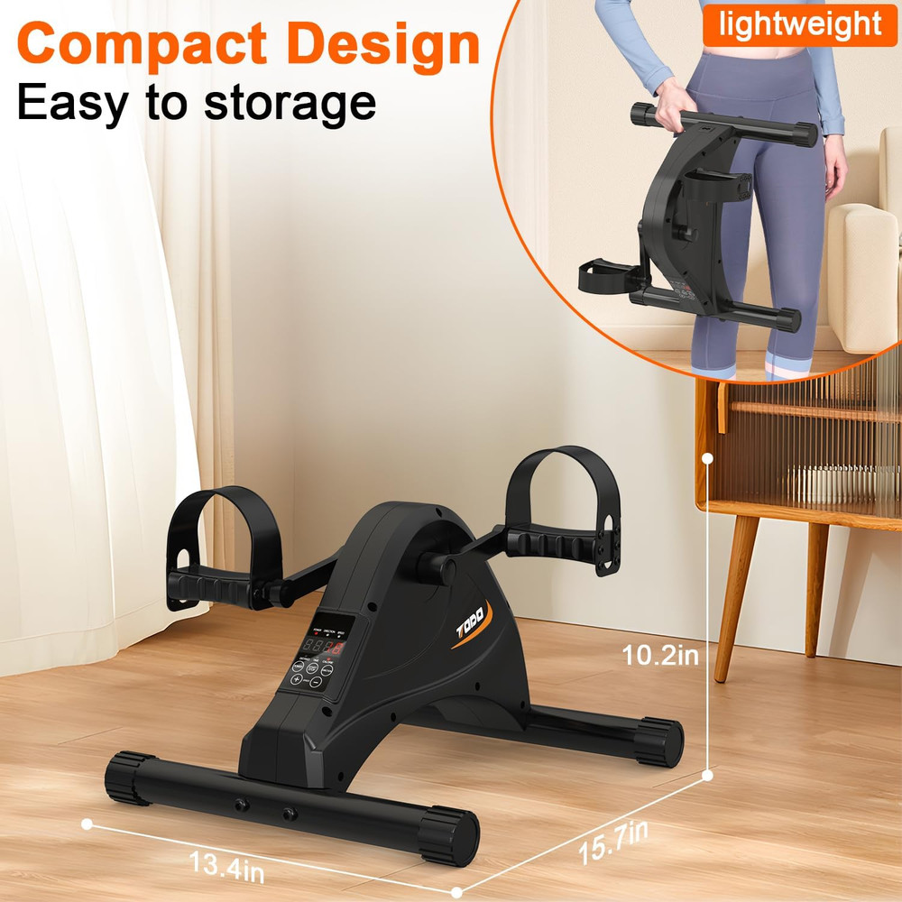 Motorized Pedal Exerciser Mini Exercise Bikes, under Desk Bike Peddler Exerciser