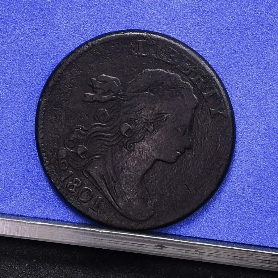 1801 Large Cent - Ch VF Details, Cleaned (#58445-L)