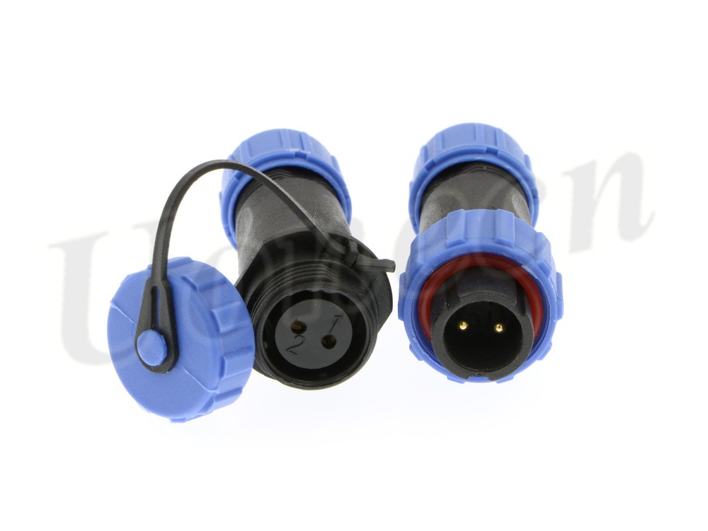 SP13 IP68 Waterproof 2 Pin LED High Power Connectors Circular Kit Plug Socket