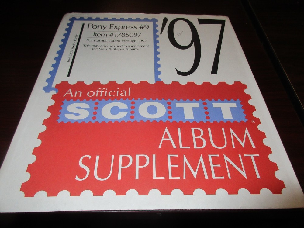 THE SCOTT THE SCOTT  ALBUM SUPPLEMENT PONY EXPRESS #9  W/FREE SHIPPING!!