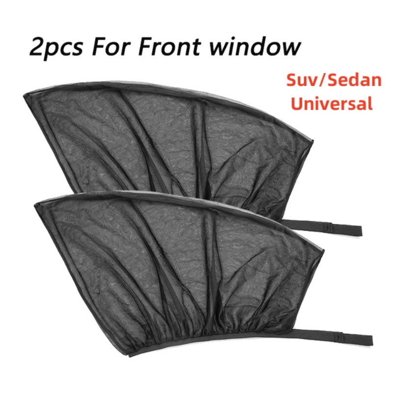 4× Universal Car Side Window Sun Shade Sunshade Cover Visor Mesh Screen Shield