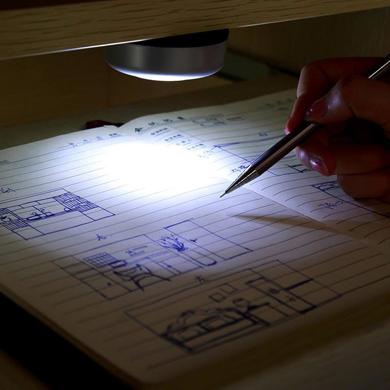 8 PCS 3 LED Touch Push On/Off Light Self-Stick On Click Battery Operated Lights