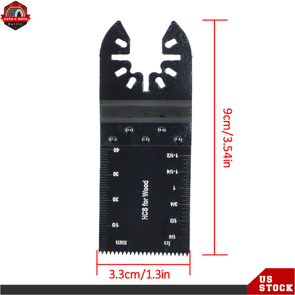 100Pcs Quick Release Durable Oscillating Tool Saw Blades Multi For All Models us