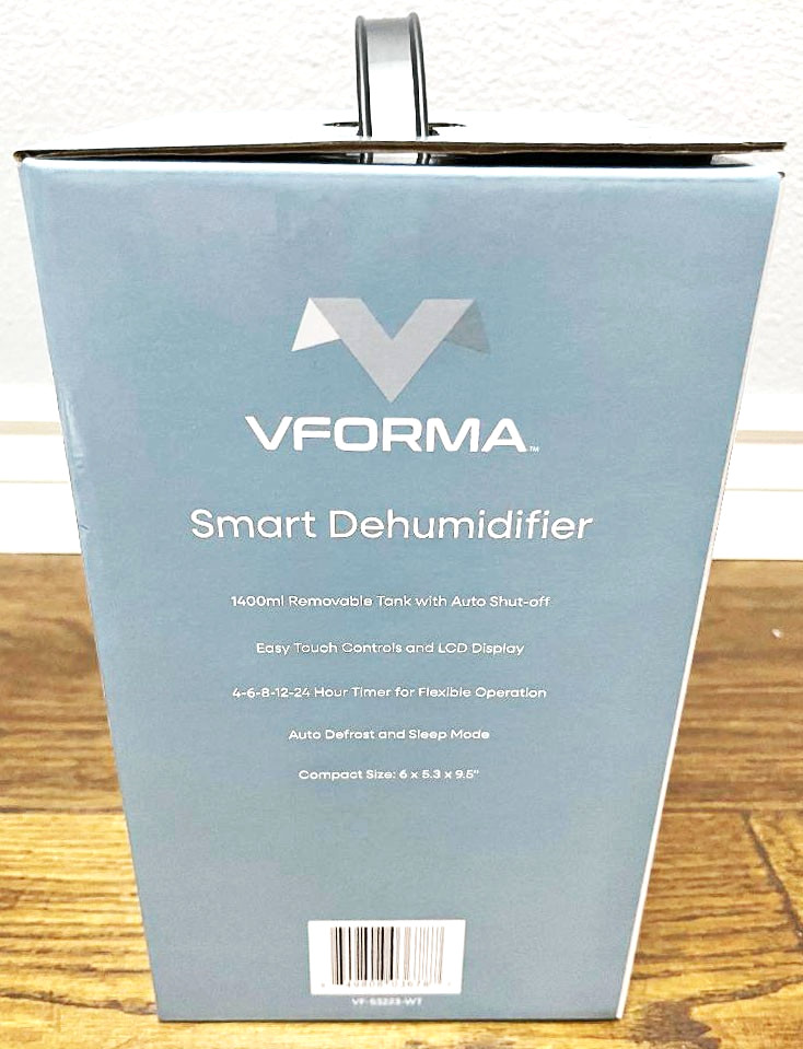 VFORMA SMART Compact Portable DEHUMIDIFIER NEW BOX 1400ml LCD Timer