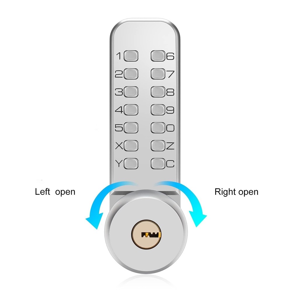 Mechanical Keyless Door Lock - No Electronic,Keypad Door Lock with Handle, Ea...
