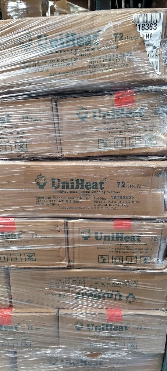 UniHeat 72 Hr (10 Piece) Shipping Warmer Heat Pack Bulk Exp 10/15/2028 or later