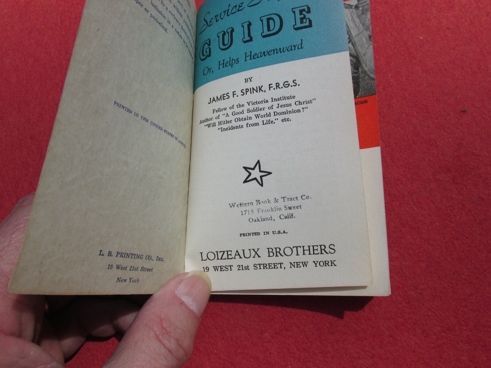 1943 Service men's guide : or, Helps heavenward