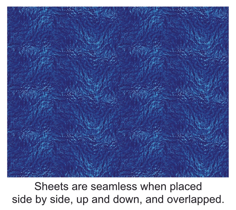 HO Scale Water Model Train Scenery Sheets –5 Seamless 8.5x11 Dark Blue