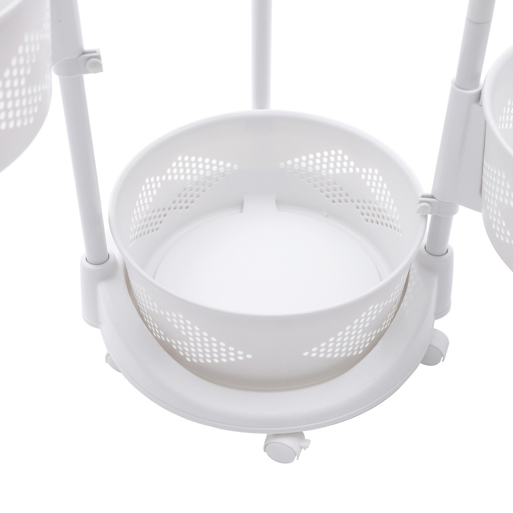 Multi-Layer Vegetable Rotating Basket Rack Fruit Snack Storage Kitchen Organizer