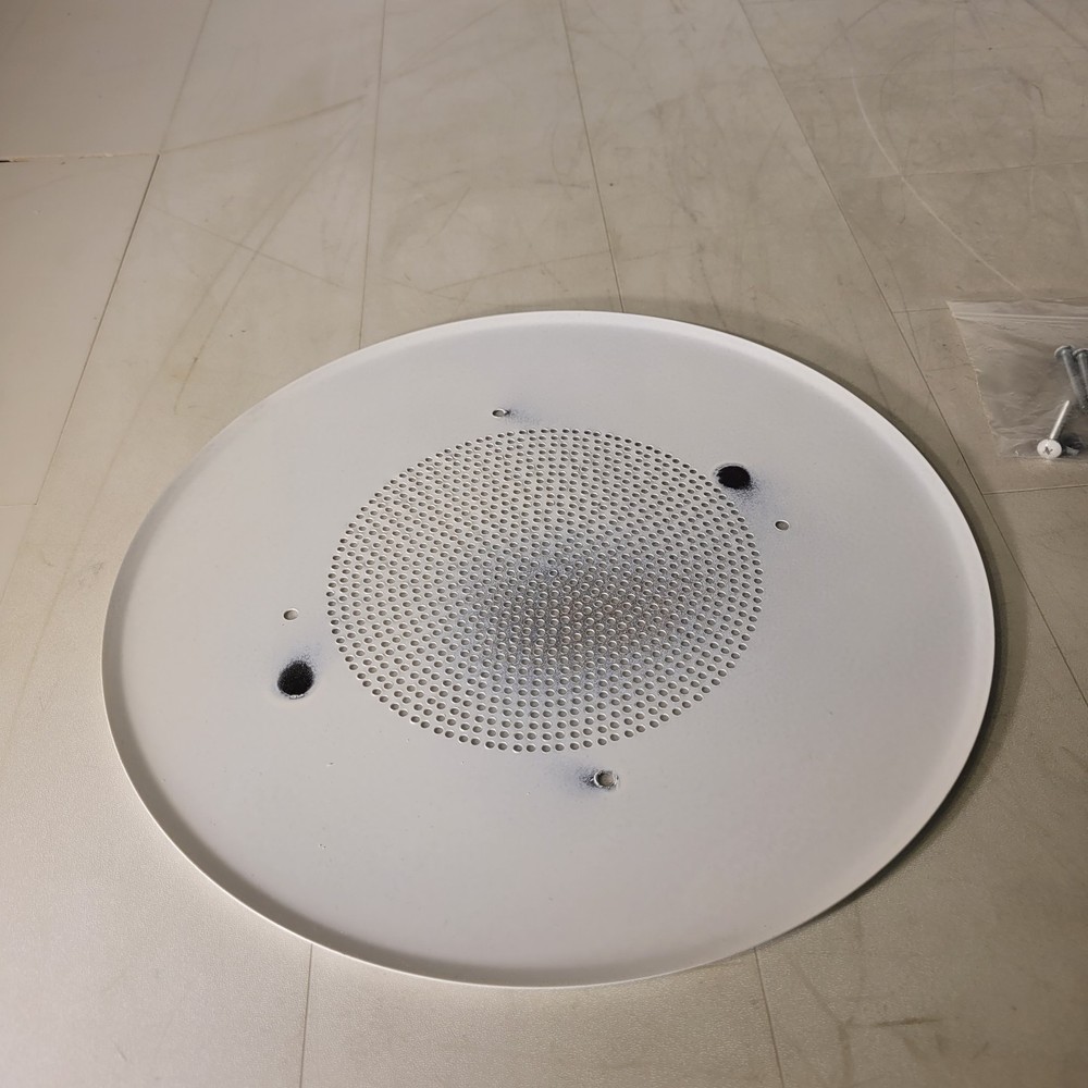 General Purpose 8" Speaker Baffle White with Hardware Cover
