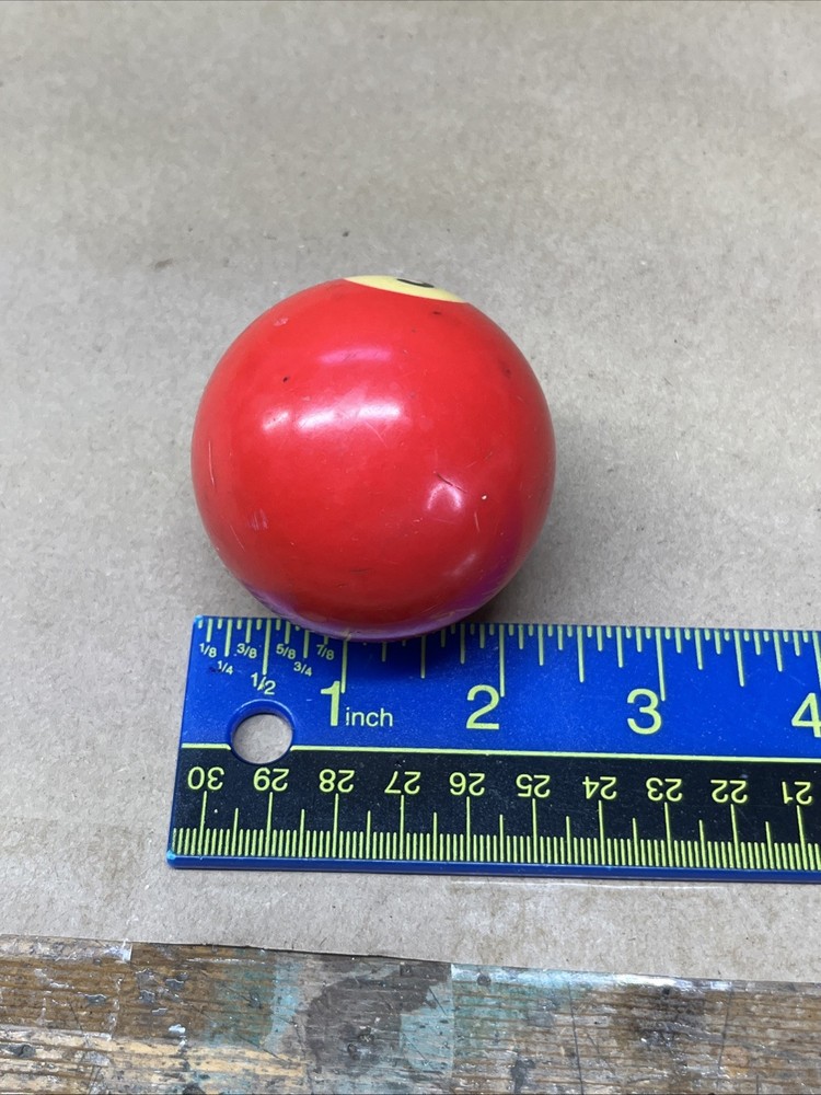 Pool Ball #3 Red Solid Single Individual Billiard 2 1/4” Replacement Vintage