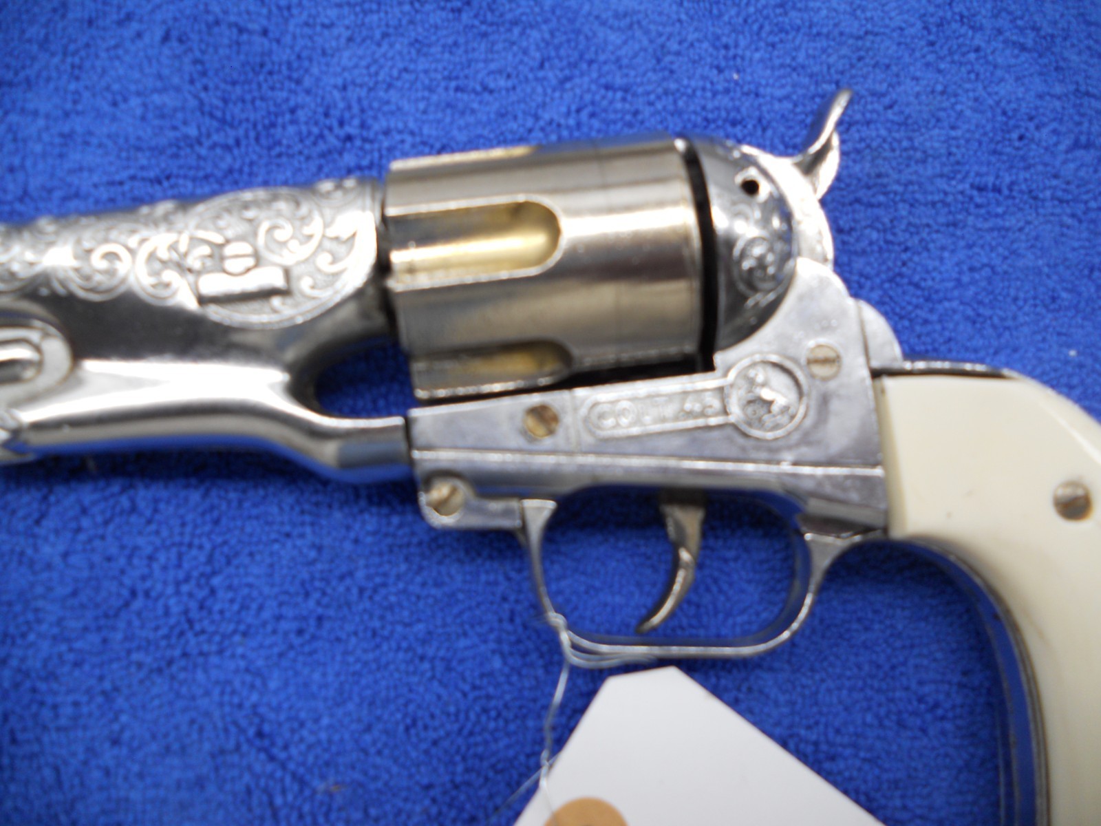 VINTAGE HUBLEY COLT 45 DIECAST CAP GUN Western EXCELLENT COND j81