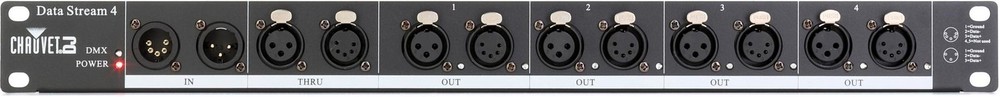 Chauvet DJ Data Stream 4 - 4-port DMX Splitter (2-pack) Bundle