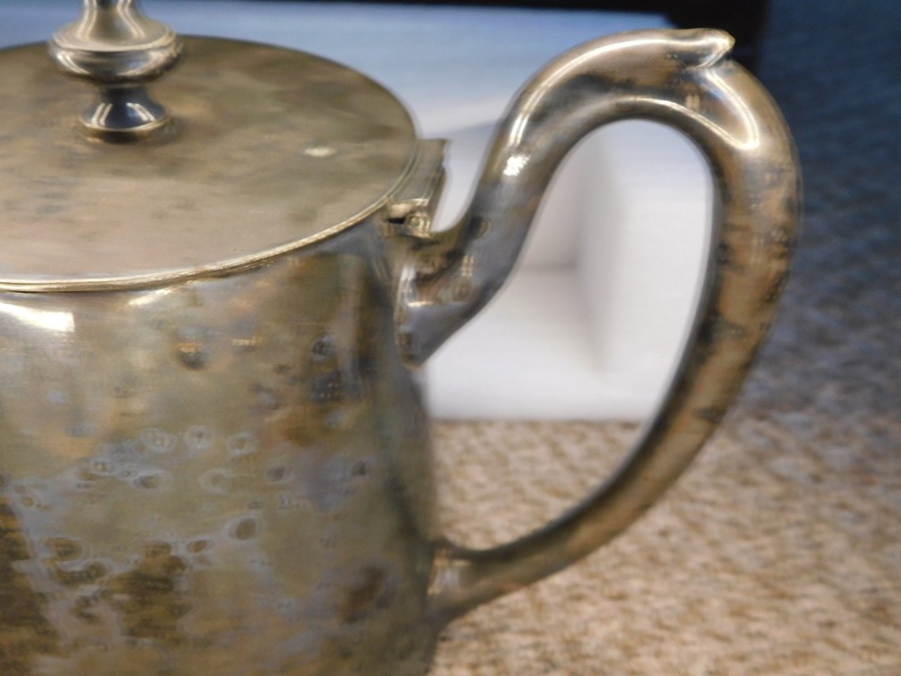 Old Silver Plate Gowe Silber 1500 Ctl - 90 Silver Plate Tea Pot