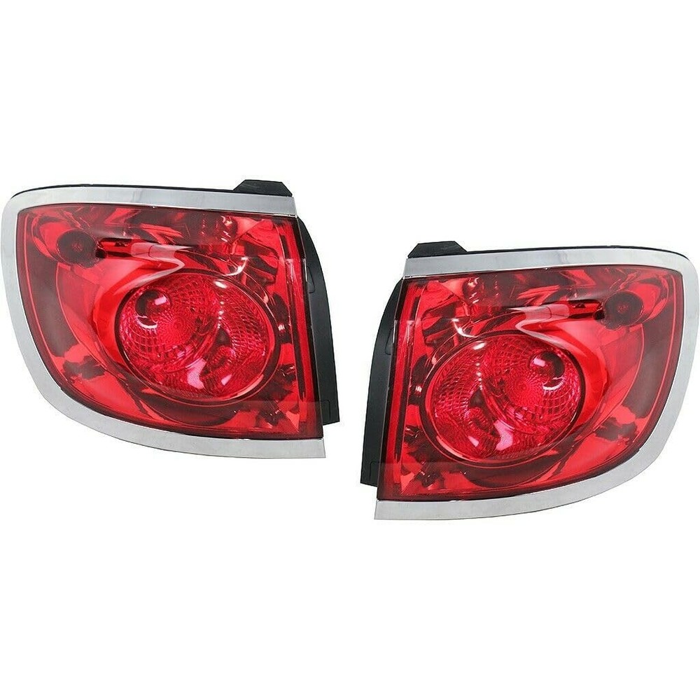 Tail Light Set 2pcs Outer Left Right Red with Bulb for Buick Enclave 2008-2012
