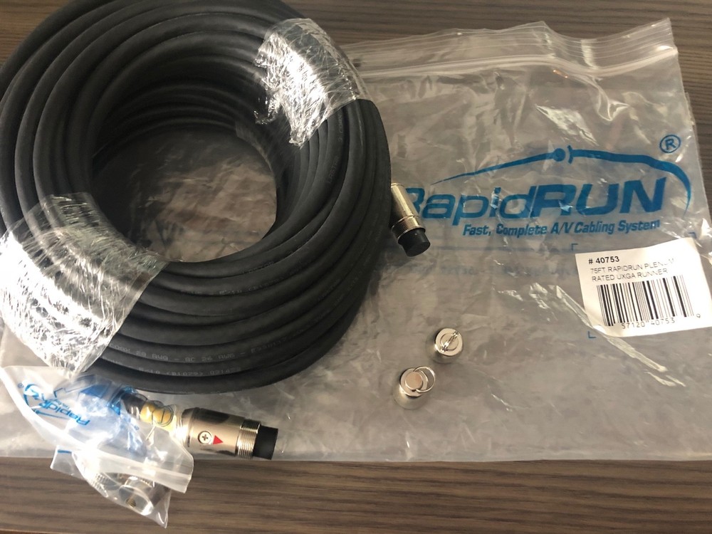 C2G (Cables 2 Go) #40753 75FT RapidRun Plenum Rated UXGA Runner Cable