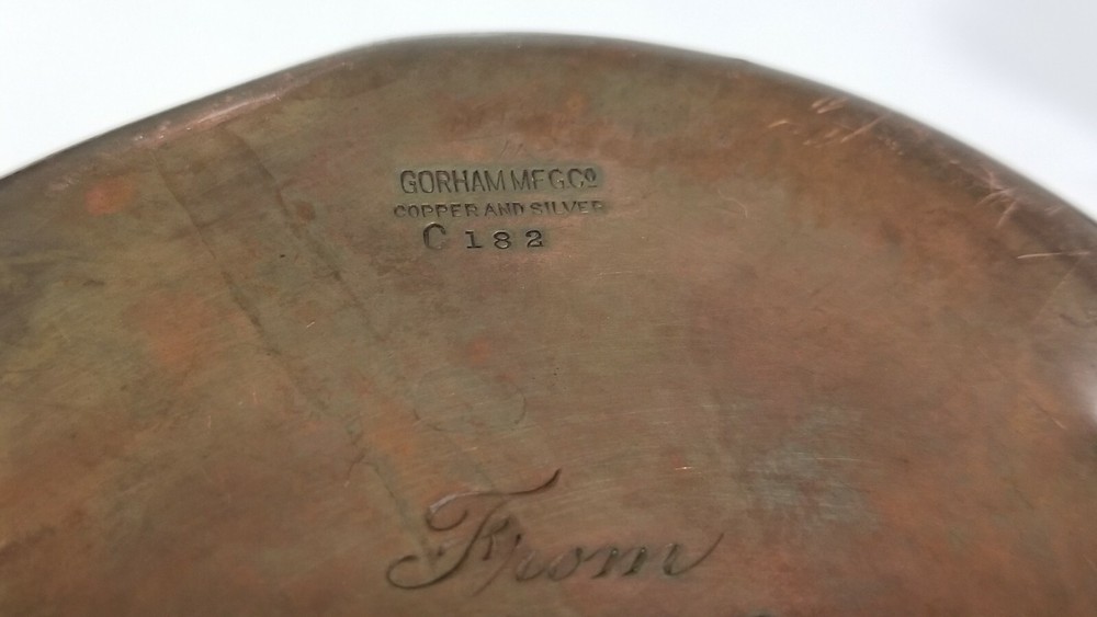GORHAM MIXED METAL 3 HANDLE CUP