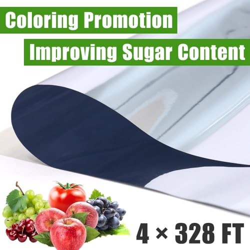 4 x 328 Ft Highly Reflective Film Roll for Outdoor Indoor Plant 328 FT x 4 FT