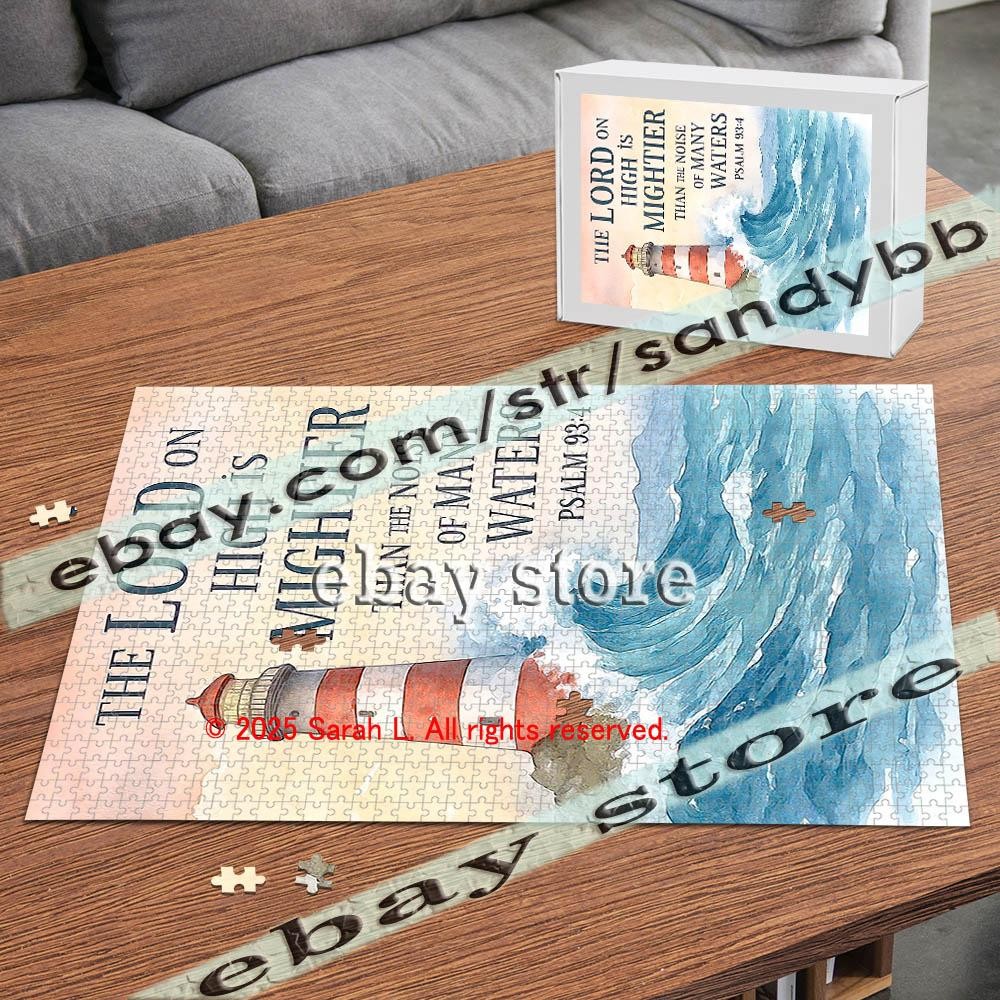 1000 piece jigsaw puzzle Psalm Scripture Light ocean