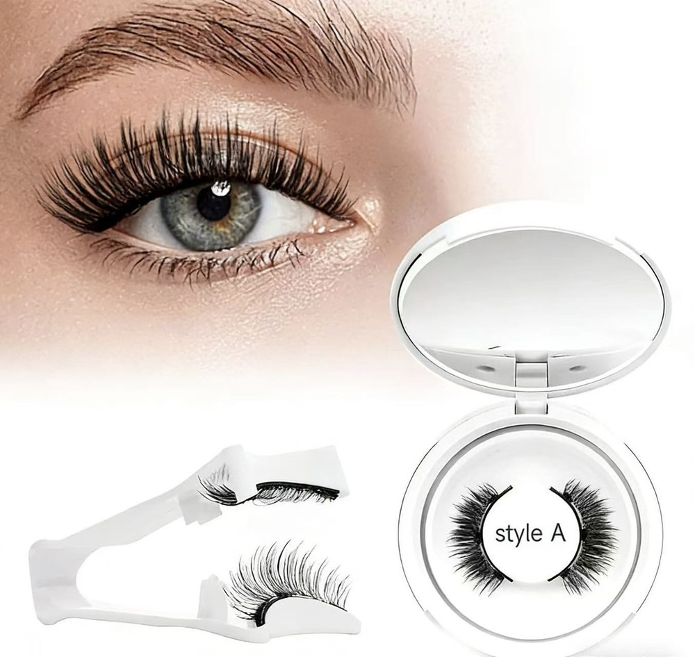 Glue‑free waterproof lashes, soft & lightweight with applicator